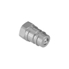 Push-to-connect coupling with poppet valve male tip QRC-IA-06-M-G04-B-W3AA